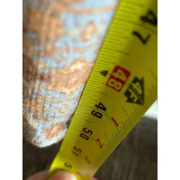 Dress Forum LA Tiered Maxi Dress Prairie Tassel Tie Flowy Floral Boho Brown Sz M - Picture 7 of 9